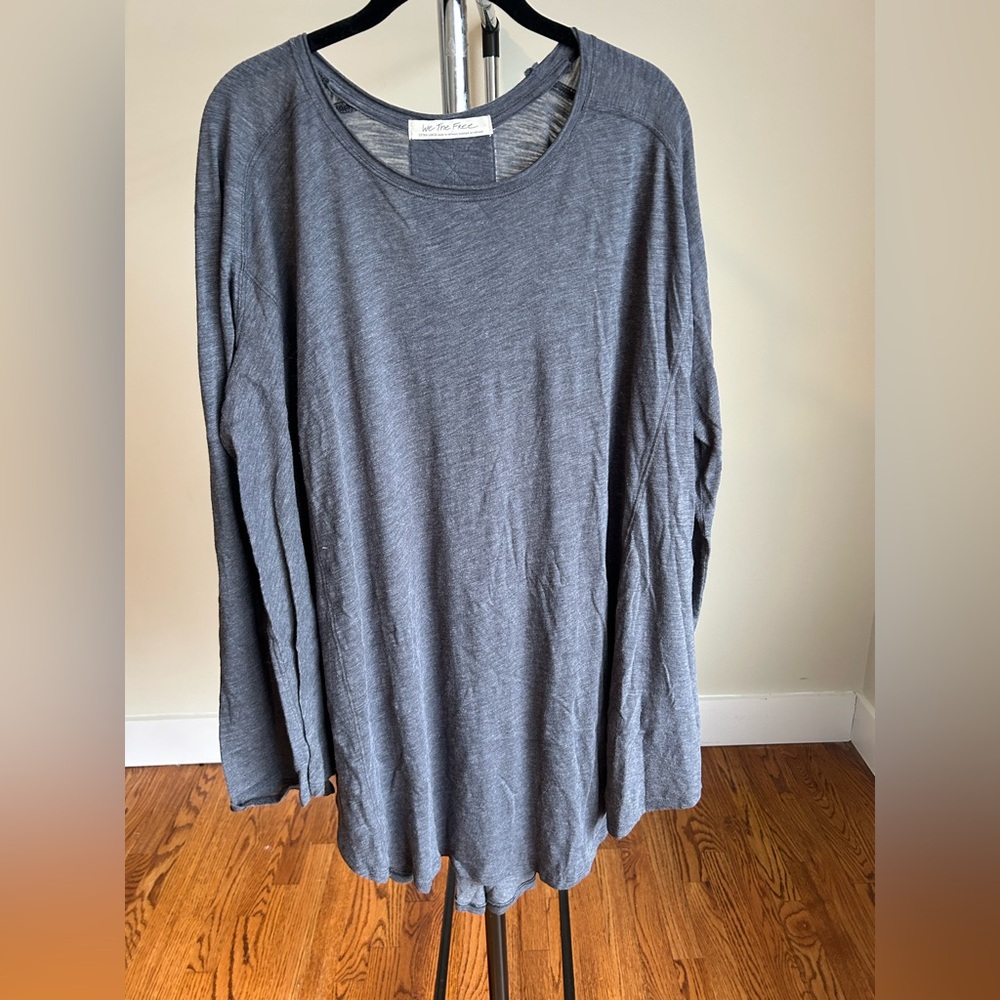 We The Free Charcoal Long Sleeve Tee